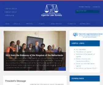 ULS.or.ug(Uganda Law Society) Screenshot