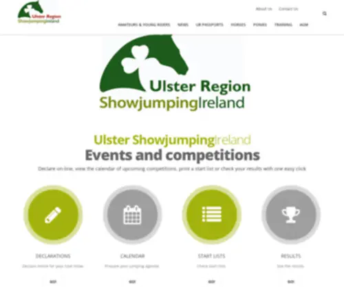 Ulstershowjumping.ie(Showjumping Ireland Ulster) Screenshot