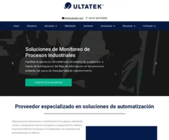 Ultatek.com(Automatización Industrial en México) Screenshot