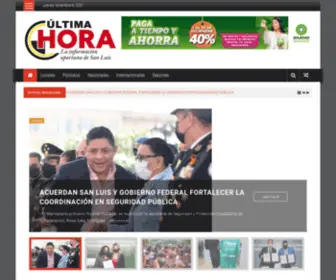 Ultimahoraslp.com(Última) Screenshot