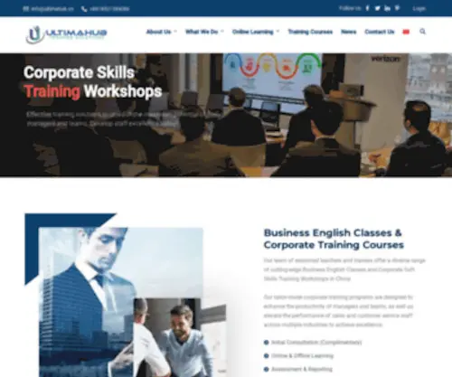 Ultimahub.cn(Corporate Training & Business English Courses in Shanghai) Screenshot