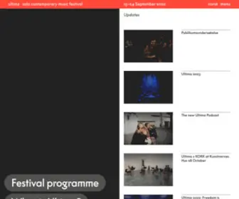 Ultima.no(Ultima Oslo Contemporary Music Festival) Screenshot