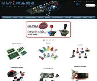 Ultimarc.com(Arcade interfaces) Screenshot