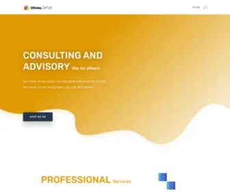 Ultimaserve.com(Consulting and Advisory Services) Screenshot