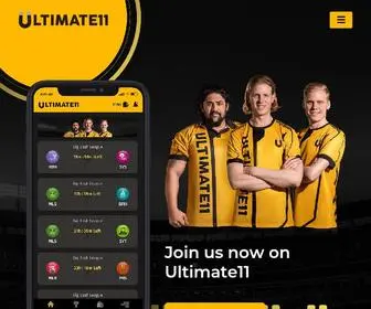 Ultimate11.com(Fantasy Sports App by 2 Foreigners In Bollywood) Screenshot