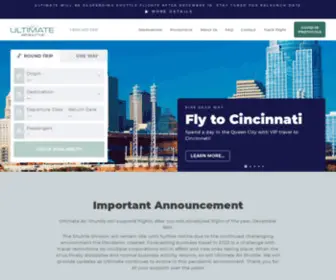 Ultimateairshuttle.com(Ultimate Jet) Screenshot