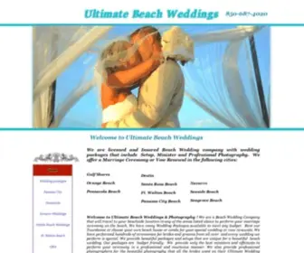 Ultimatebeachweddings.com(Ultimate Beach Weddings/Florida Beach Weddings/Destin Beach Weddings/Panama City/Gulf Shores/Beach Weddings Florida/Weddings Destin Florida) Screenshot