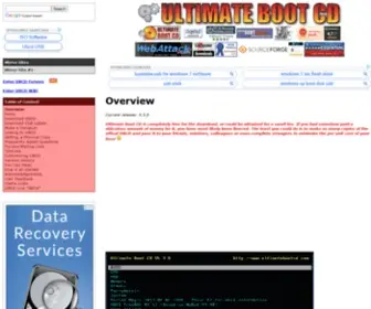 UltimatebootCD.com(Ultimate Boot CD) Screenshot