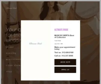 Ultimatebride.com(A luxury bridal salon in Chicago) Screenshot