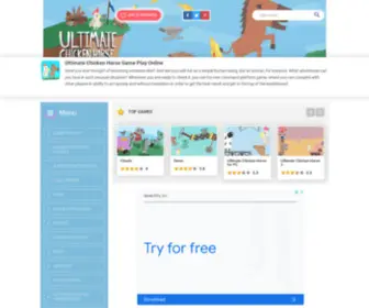 Ultimatechikenhors.com(Ultimate Chicken Horse Game Free Play Online) Screenshot