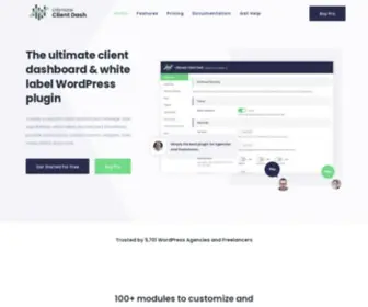 Ultimateclientdash.com(#1 Plugin to Create a WordPress Client Dashboard) Screenshot