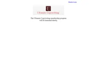 Ultimatecopywriting.com(Ultimate Copywriting Membership Program) Screenshot