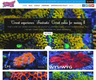 Ultimatecorals.com(Ultimate Corals) Screenshot