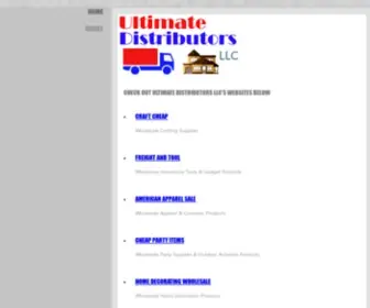 Ultimatedistributor.com(Ultimate Distributors LLC) Screenshot