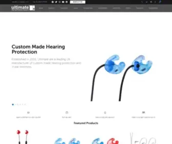 Ultimateear.com(Custom Ear Plugs UK) Screenshot