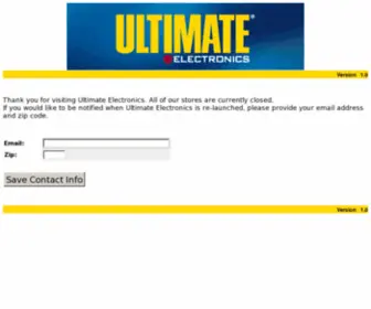 Ultimateelectronics.com(Ultimateelectronics) Screenshot