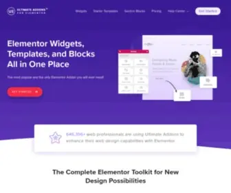 Ultimateelementor.com(Elementor Addons & Widgets) Screenshot