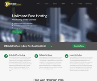 Ultimatefreehost.in(Free Web Hosting And Domain Name) Screenshot