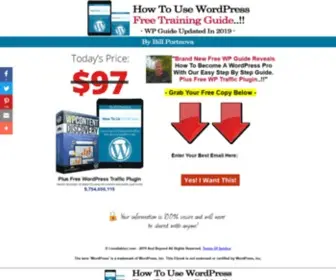 Ultimateguidetowordpress.org(How To Use WordPress Free Guide) Screenshot