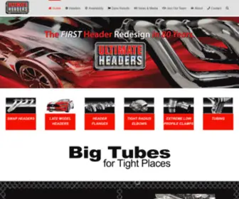 Ultimateheaders.com(Big Tubes for Tight Places) Screenshot