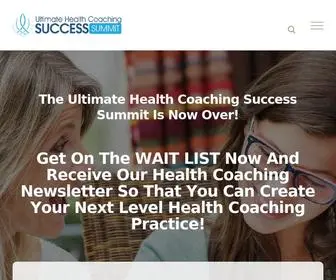 Ultimatehealthcoachingsummit.com(Free Online Summit) Screenshot