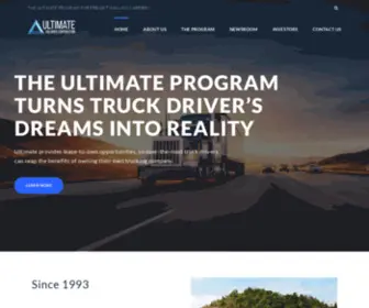 Ultimateholdingscorp.com(The Ultimate Program for Freight Hauling Carriers) Screenshot