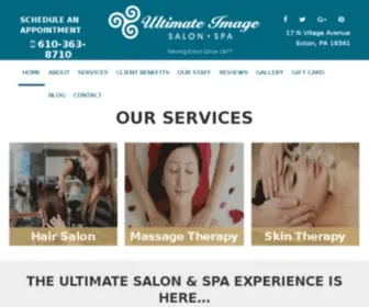 Ultimateimagesalon.com(Ultimate Image Salon & Spa) Screenshot