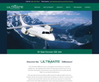 Ultimatejetcharters.com(The Corporate Shuttle Leader) Screenshot