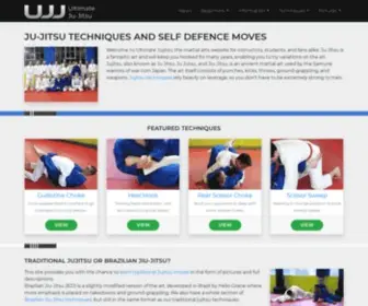 Ultimatejujitsu.com(Jujitsu techniques and Brazilian Jiu) Screenshot