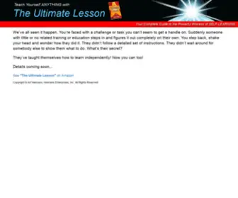 Ultimatelesson.com(The Ultimate Lesson) Screenshot