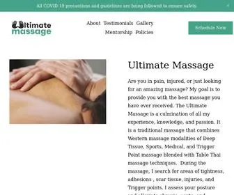 Ultimatemassage.net(Massage Therapy) Screenshot