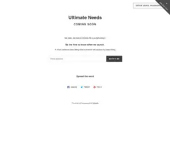 Ultimateneeds.net(Ultimate Needs) Screenshot