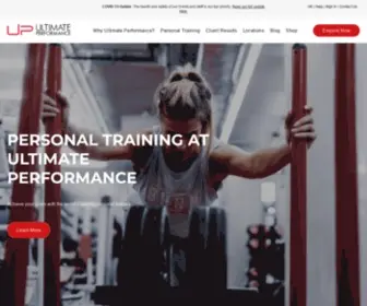 Ultimateperformance.com(The World's Leading Personal Trainers Now in the USA) Screenshot