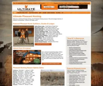 Ultimatepheasanthunting.com(Ultimate Pheasant Hunting) Screenshot