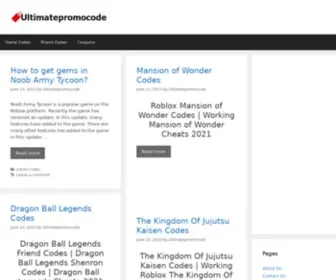 Ultimatepromocode.com(ultimatepromocode) Screenshot