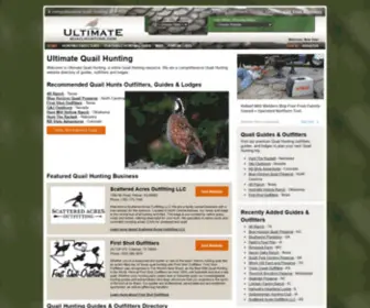 Ultimatequailhunting.com(Ultimate Quail Hunting) Screenshot