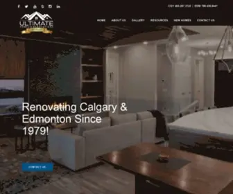 Ultimaterenovations.com(Ultimate Renovations Calgary and Edmonton) Screenshot