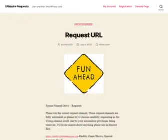 Ultimaterequest.org(Just another WordPress site) Screenshot