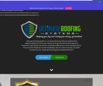 Ultimateroofingsystems.com(Ultimate Roofing Systems) Screenshot