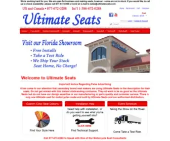 Ultimateseats.ca(Ultimate Motorcycle Seats) Screenshot