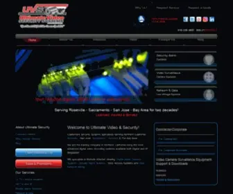 Ultimatesecurity.com(Camera and Video surveillance systems experts. Since 1992 serving Northern California) Screenshot