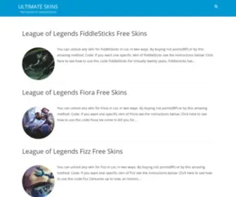 Ultimateskins.org(Free League of Legends Skins) Screenshot