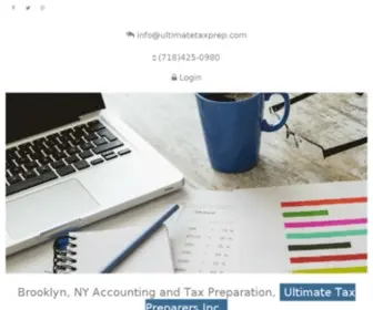 Ultimatetaxprep.com(Take a look at our Home page. Ultimate Tax Preparers Inc) Screenshot