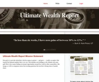 Ultimatewealthreport.com(Ultimate Wealth Report) Screenshot
