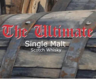 Ultimatewhisky.com(The Ultimate Single Malt) Screenshot