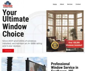 Ultimatewindows.us(Expert Window Installers in Mississippi) Screenshot