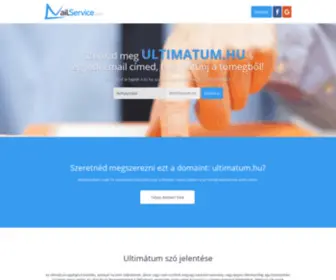 Ultimatum.hu(Ingyenes emailcím domainnel) Screenshot