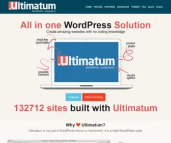 Ultimatumtheme.com(Ultimatum Drag and Drop Wordpress Theme Builder) Screenshot