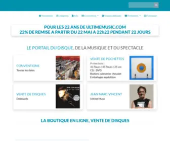 Ultimemusic.com(Boutique en ligne) Screenshot