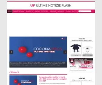 Ultimenotizieflash.com(Ultime Notizie Flash) Screenshot